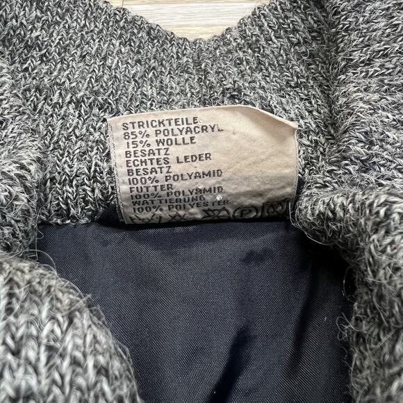 Vintage Angelo Litrico XL 56/58 Men’s Coat Bomber Jacket Wool Knit - A129 - Picture 4 of 6